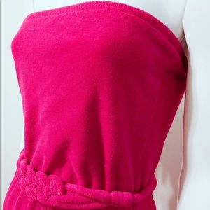 Terry slit maxi with braided belt